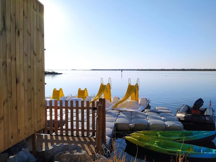 Joli Appartement Avec Grande Et Belle Terrasse, Au Pied De La Plage Du Grazel! グリュイッサン エクステリア 写真